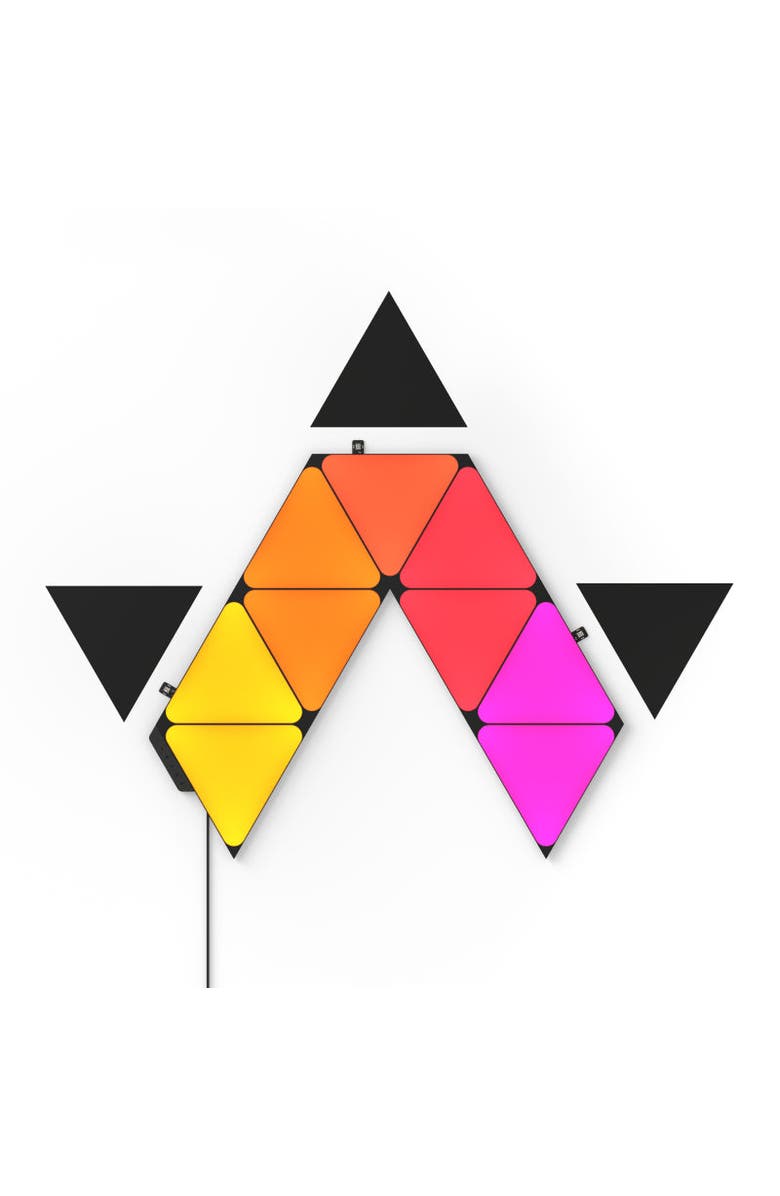 Nanoleaf Shapes Limited Edition Ultra Black Triangles Expansion Pack, Main, color, Multicolor