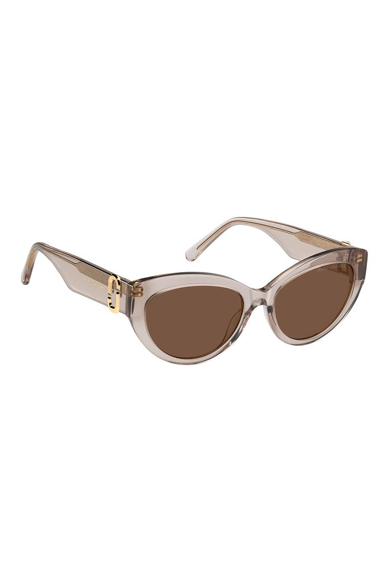54mm Cat Eye Sunglasses, Alternate, color, NUDE/ BROWN