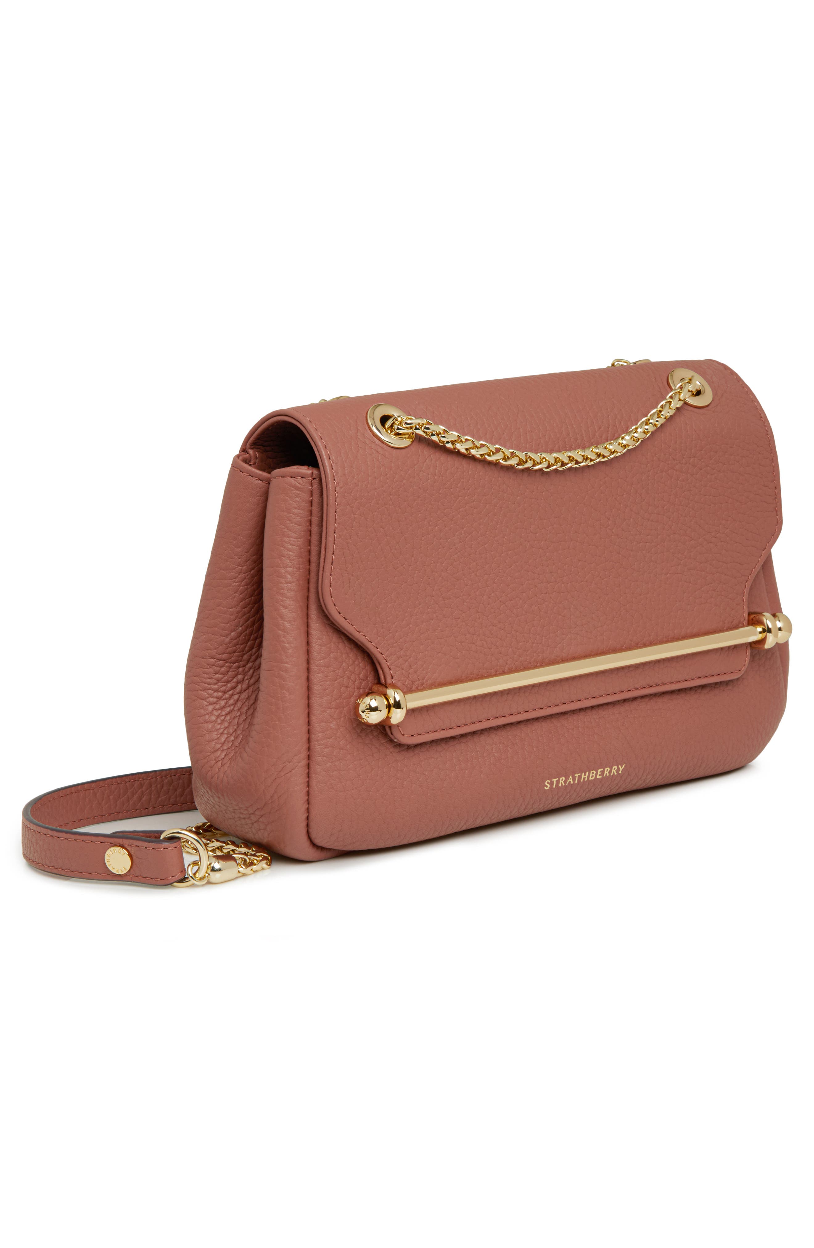 Strathberry Mini East/West Leather Soft Crossbody Bag, Alternate, color, 
