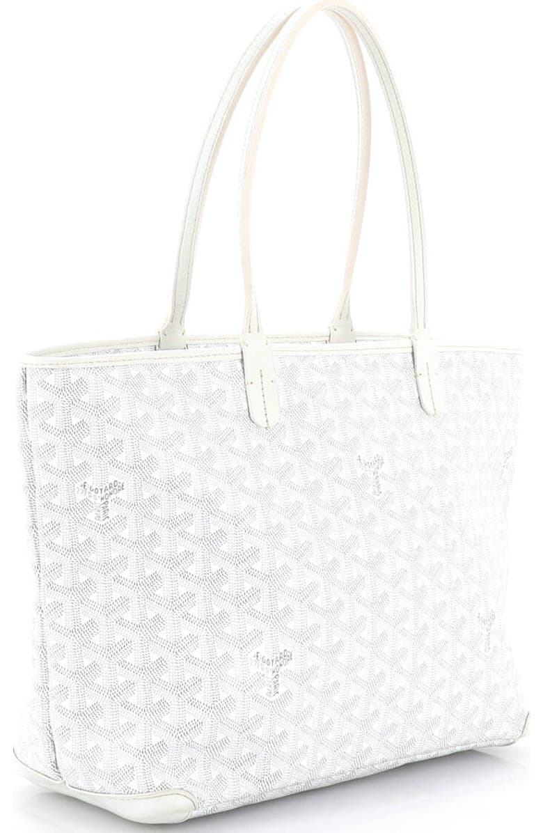 Pre-Owned Goyard Artois Tote Coated Canvas PM, Alternate, color, White