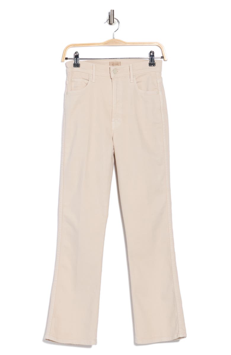 MOTHER Smokin' Double Flood Jeans, Alternate, color, Tapioca Cats And Dogs Print