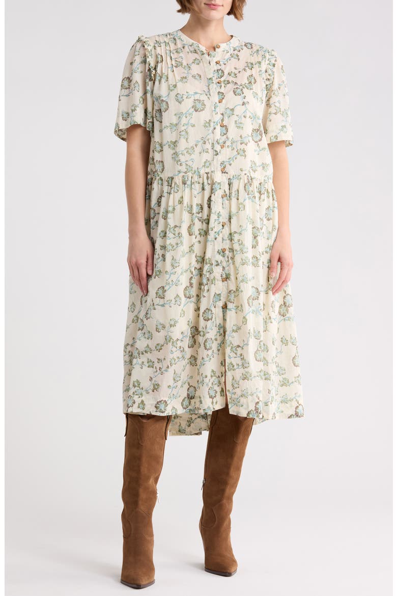 Bella Mae Midi Dress, Main, color, WHITE