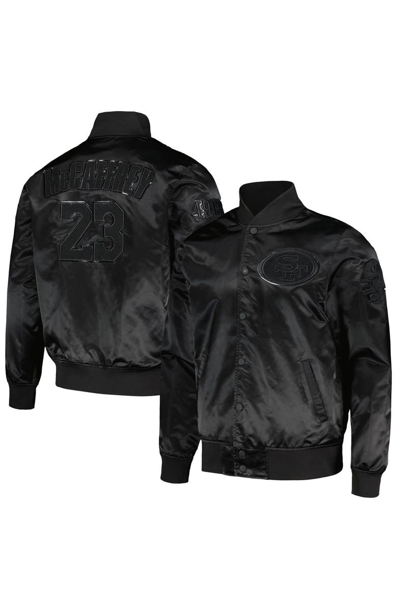 PRO STANDARD Men's Pro Standard Christian McCaffrey Black San Francisco 49ers Player Full-Snap Jacket, Alternate, color, Black