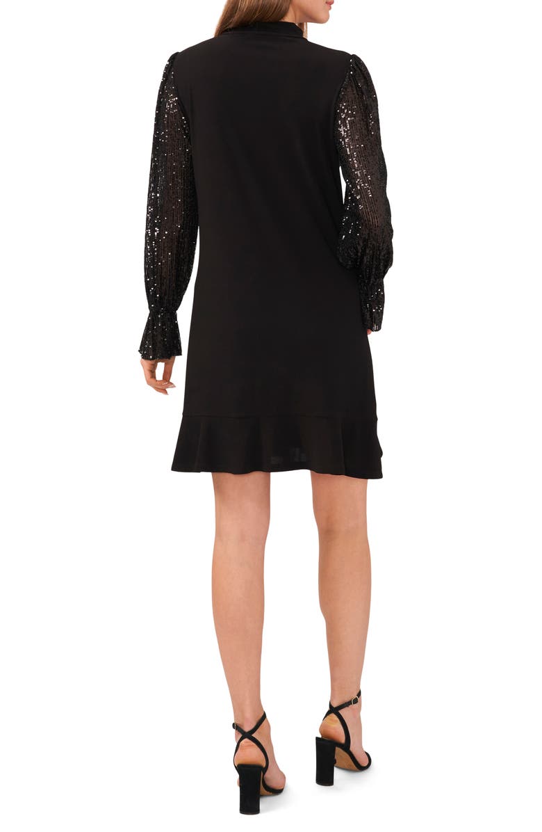 CeCe Sequin Long Sleeve Dress, Alternate, color,