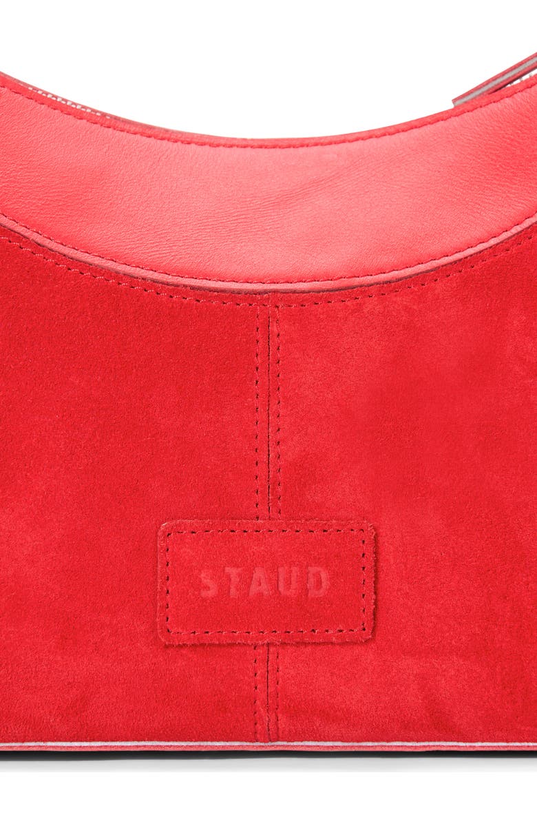 STAUD Rowey Shoulder Bag, Alternate, color, Red Rose