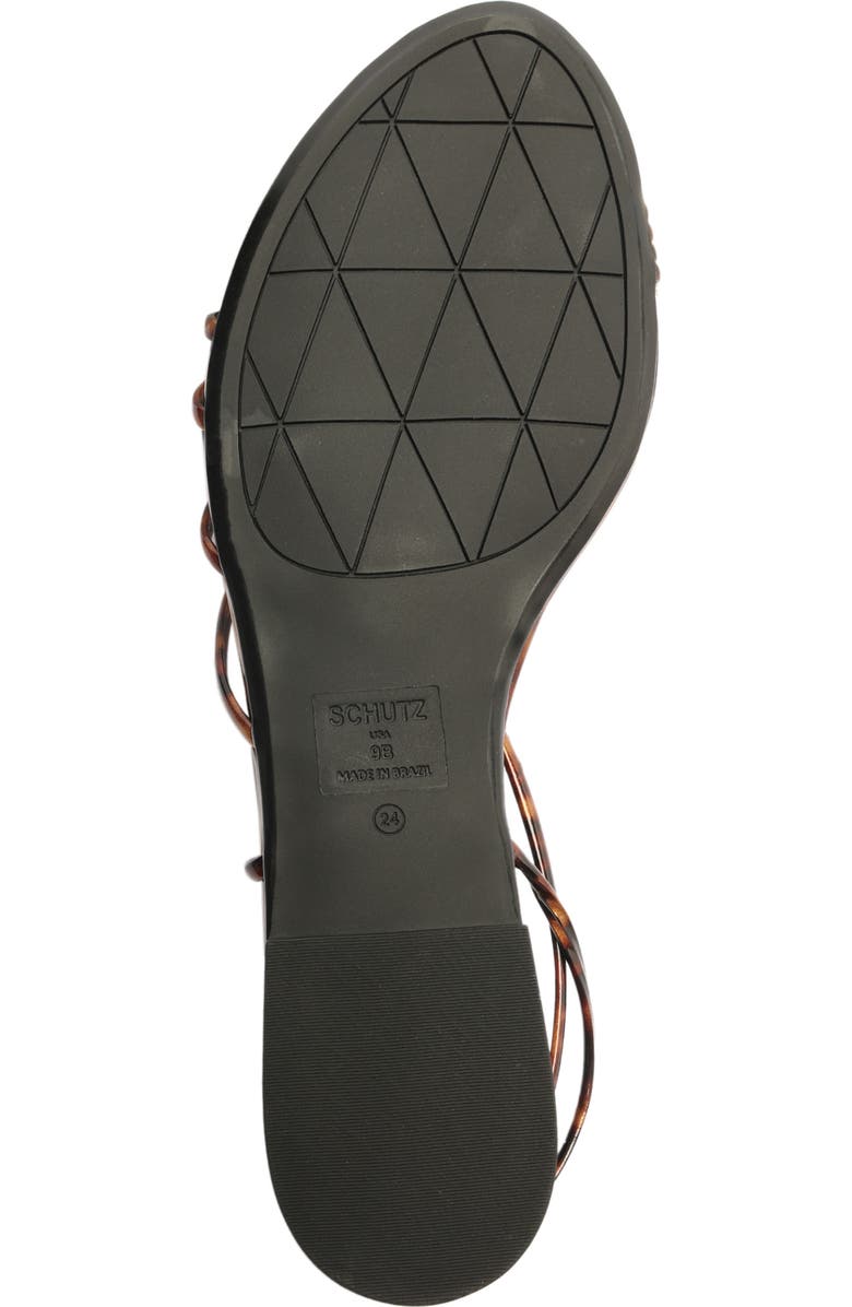 Schutz Inez Ankle Strap Sandal, Alternate, color, Brown