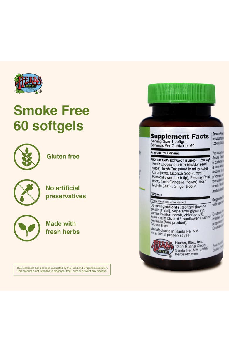 Trace Minerals Smoke Free - Support While Quitting - Healthy Respiratory System Support - Aids Against Edginess & Unpleasant Attitudes - 60 Softgels, Alternate, color, NO COLOR