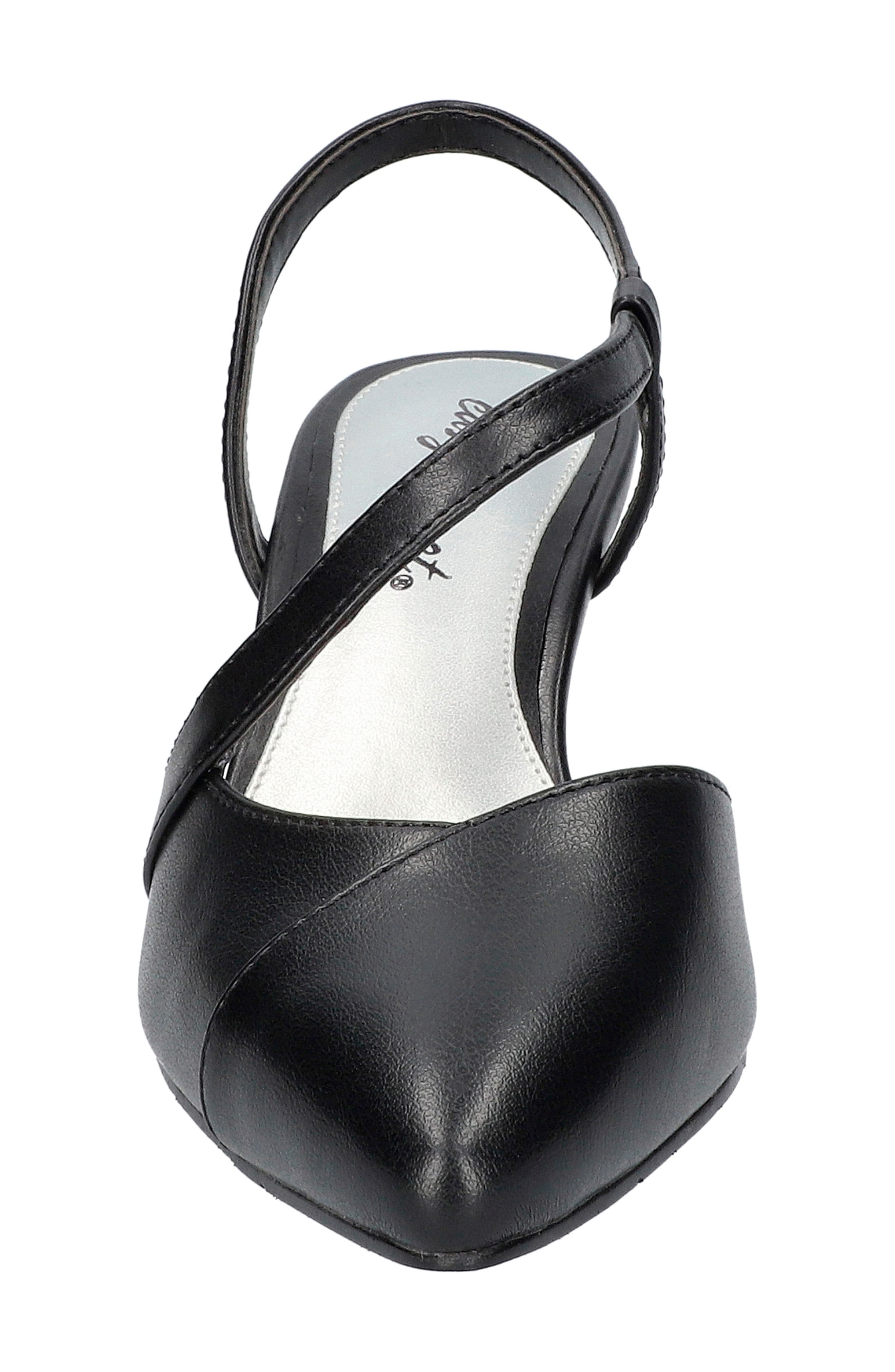 EASY STREET Emerald Slingback Pointed Toe Pump, Alternate, color, Black