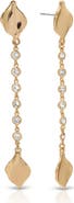 Ettika Crystal Bloom Linear Drop Earrings