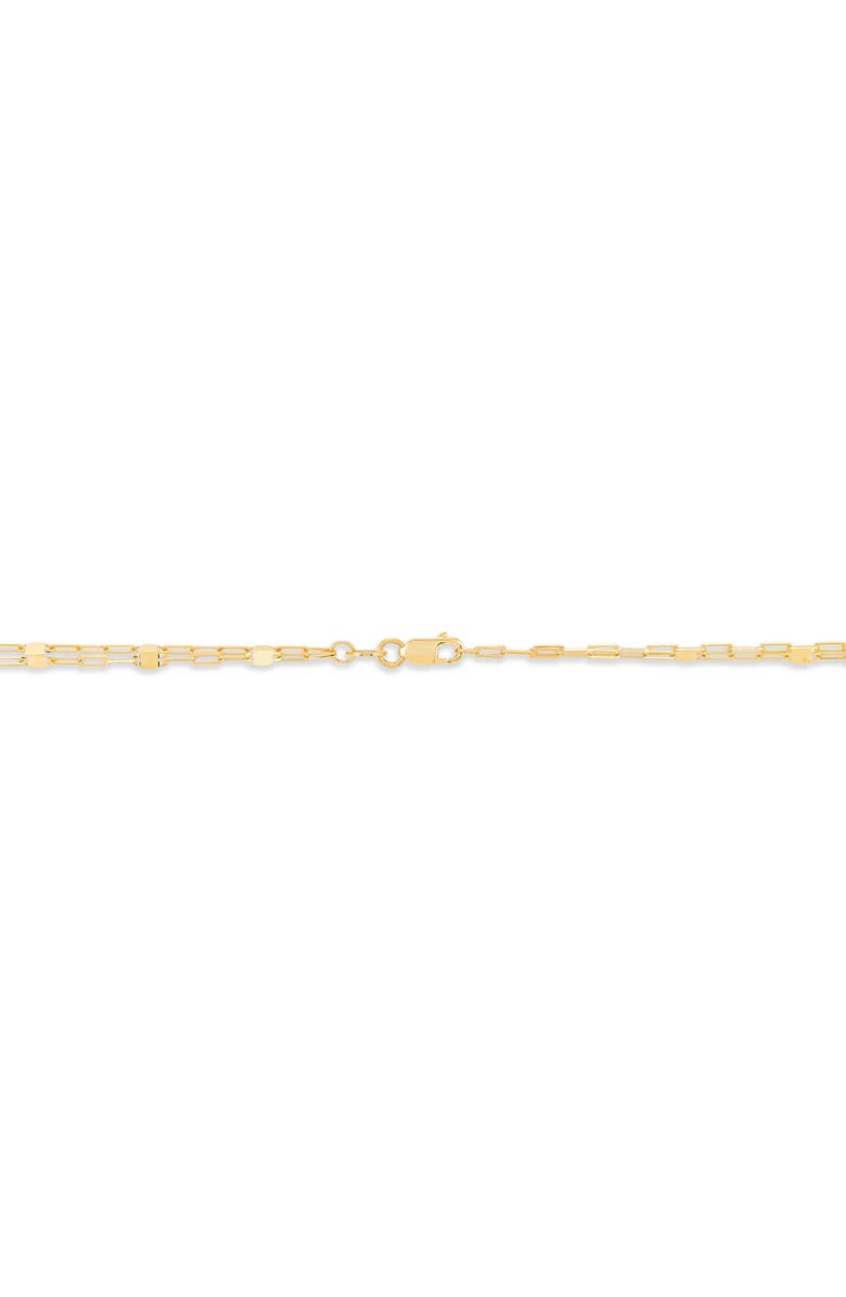 Frankie & Zoe 14K Yellow Gold Mirror Chain Layered Necklace, Alternate, color, Yellow Gold