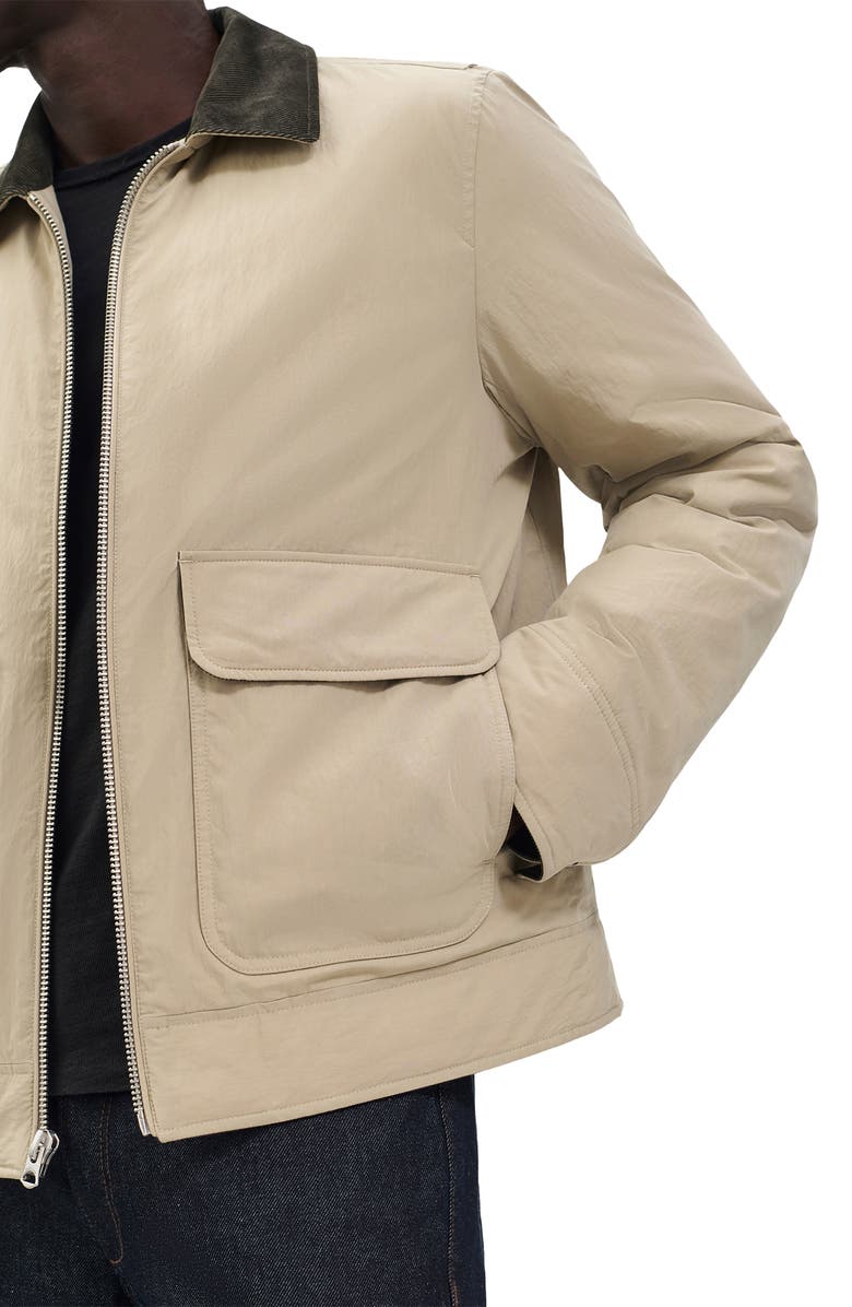 rag & bone Derrick Down Barn Jacket, Alternate, color, Light Metal