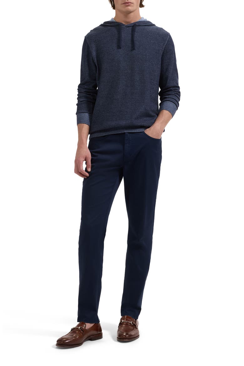 Cotton Hoodie Sweater, Alternate, color, NAVY