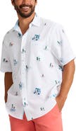 Tommy Bahama Nova Wave Pineapple Pete Short Sleeve Seersucker Button-Up Shirt