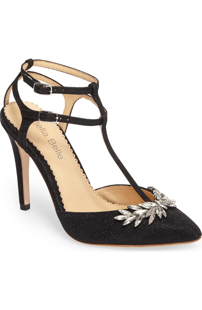 Bella Belle Payge Embellished T-Strap Pump, Main, color,