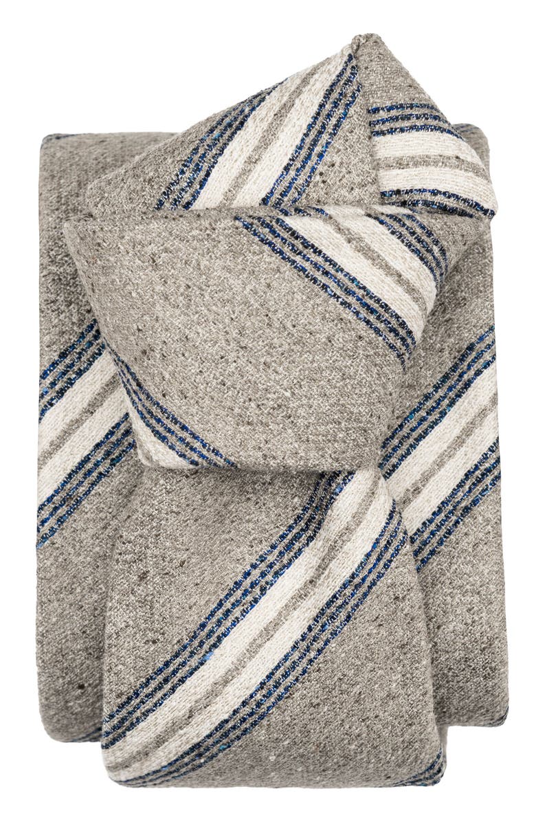 Elizabetta Frascati - Extra Long Silk Jacquard Tie for Men, Alternate, color, Sand