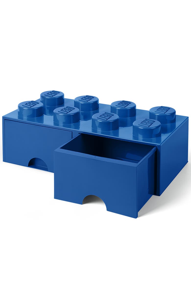 LEGO Storage Brick Drawer 8, Bright Blue, Alternate, color, 