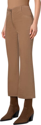 Cali Stretch Velveteen Crop Bootcut Pants