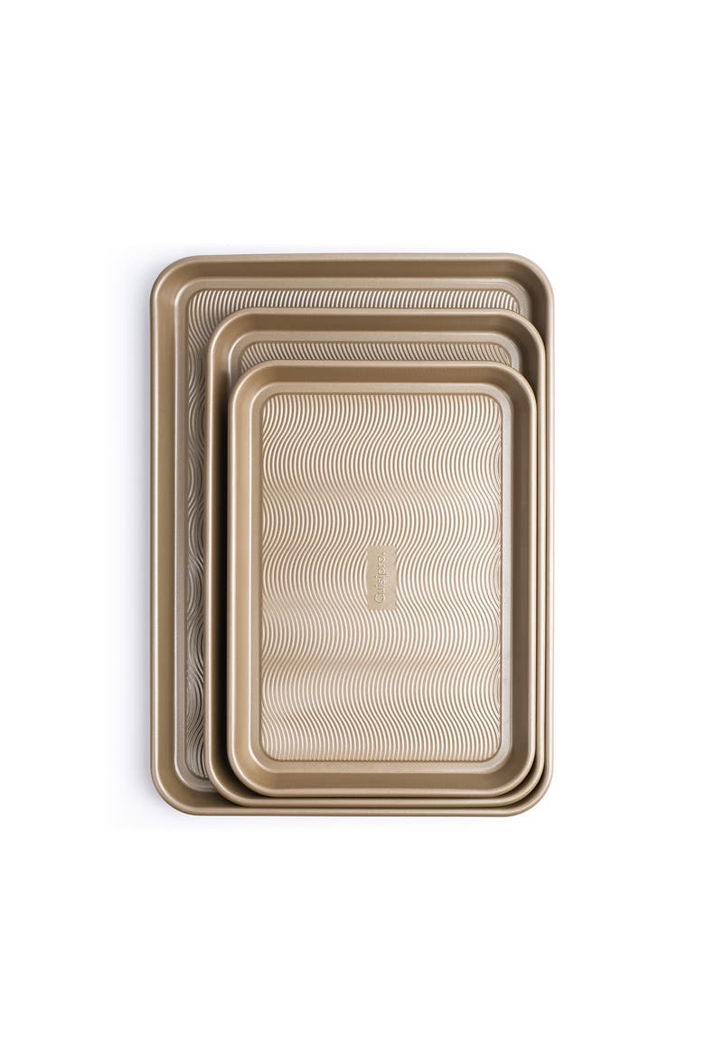 Rectangular Steel Nonstick Baking Sheet Pan, Alternate, color, Brown