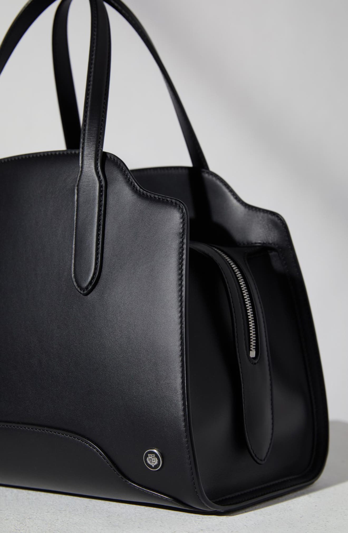 Loro Piana Medium Sesia Smooth Leather Tote, Alternate, color, 