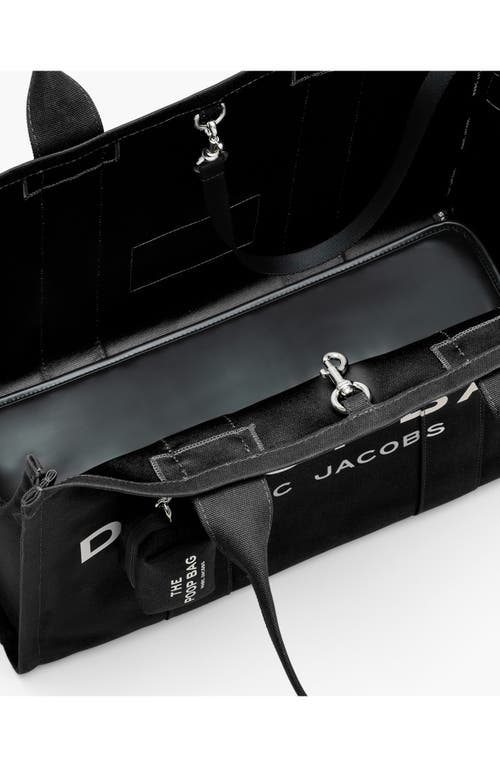 Marc Jacobs The Doggy Cotton Canvas Tote In Black