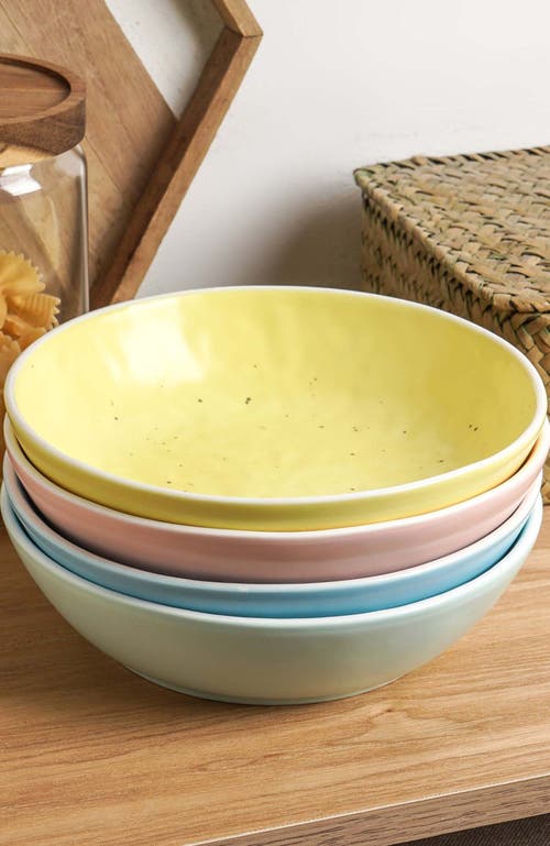 Stone Lain Elena Stoneware 4-piece Bowl Set In Multi