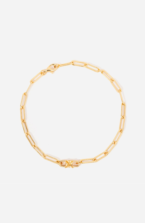 Birthstone Paperclip Chain Bracelet