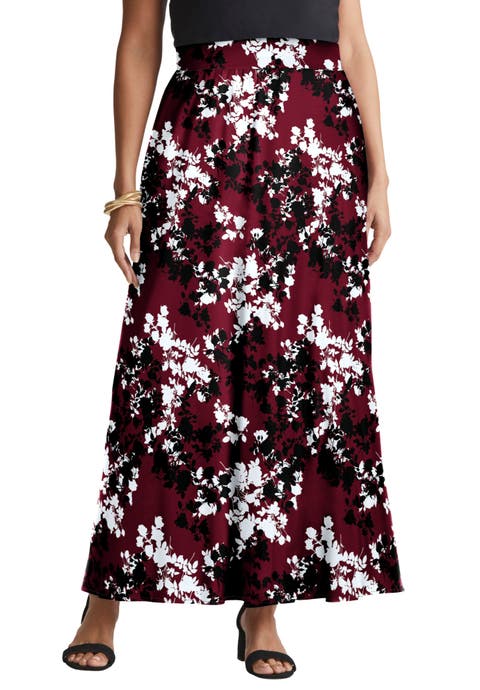 Everyday Stretch Knit Maxi Skirt (Plus Available)