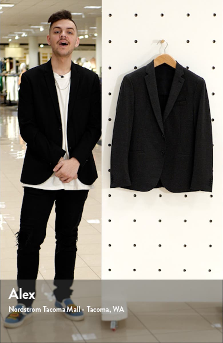 Norwin Slim Fit Solid Stretch Sport Coat, sales video thumbnail