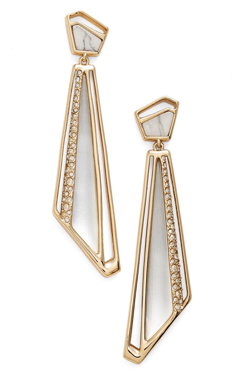 Alexis Bittar Lucite<sup>®</sup> & Crystal Drop Earrings, Main, color,