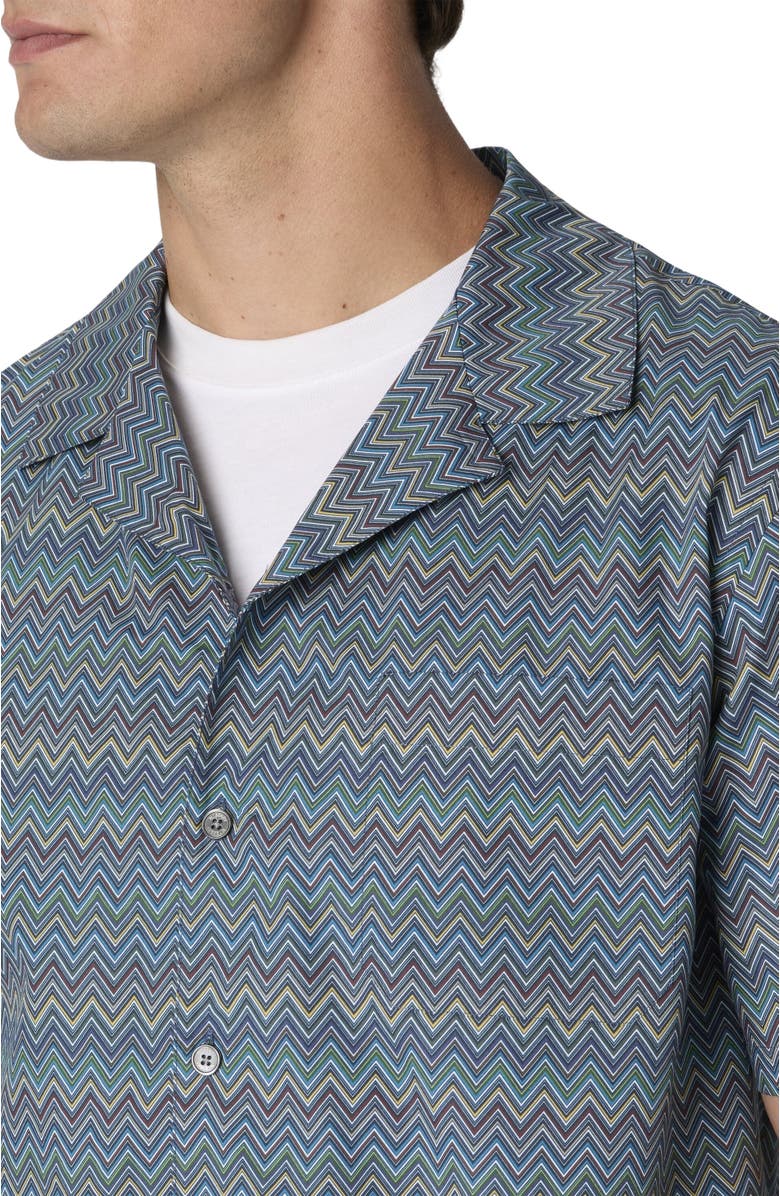 Missoni Bowling Shirt With Zigzag Pattern, Alternate, color, Multicoloured