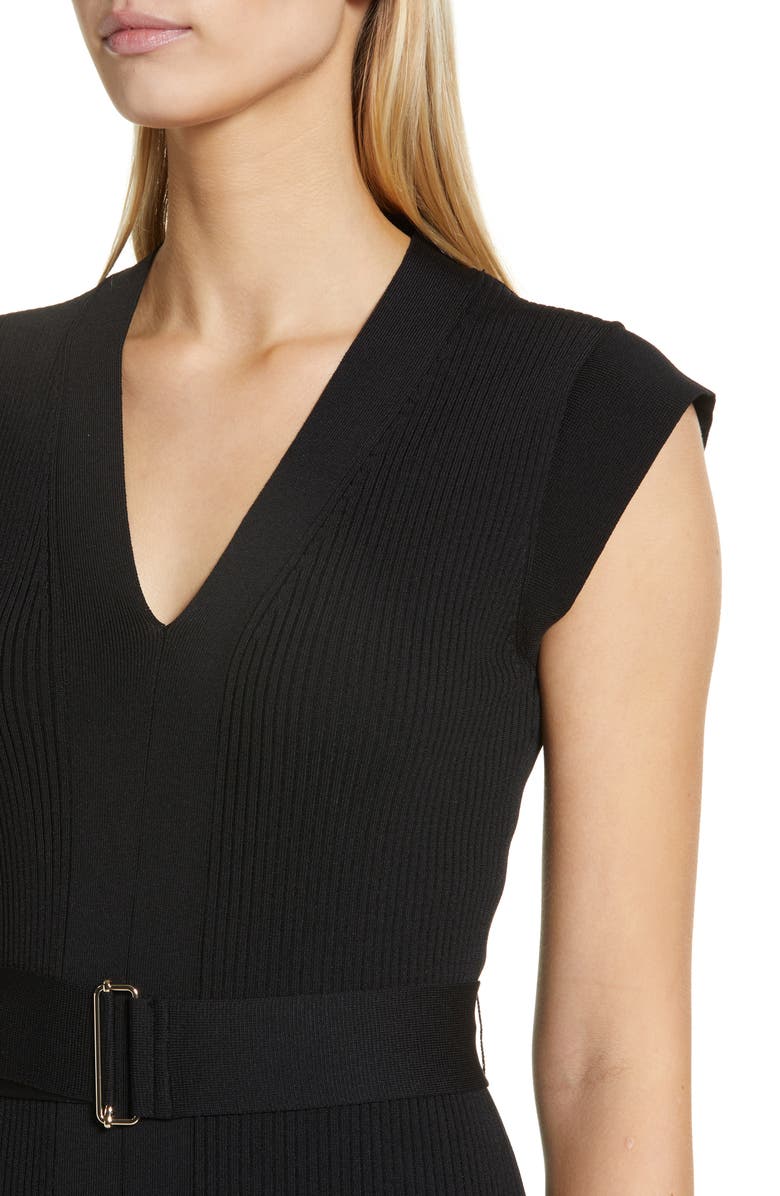 Vince Camuto Belted Body-Con Sweater Dress, Alternate, color,