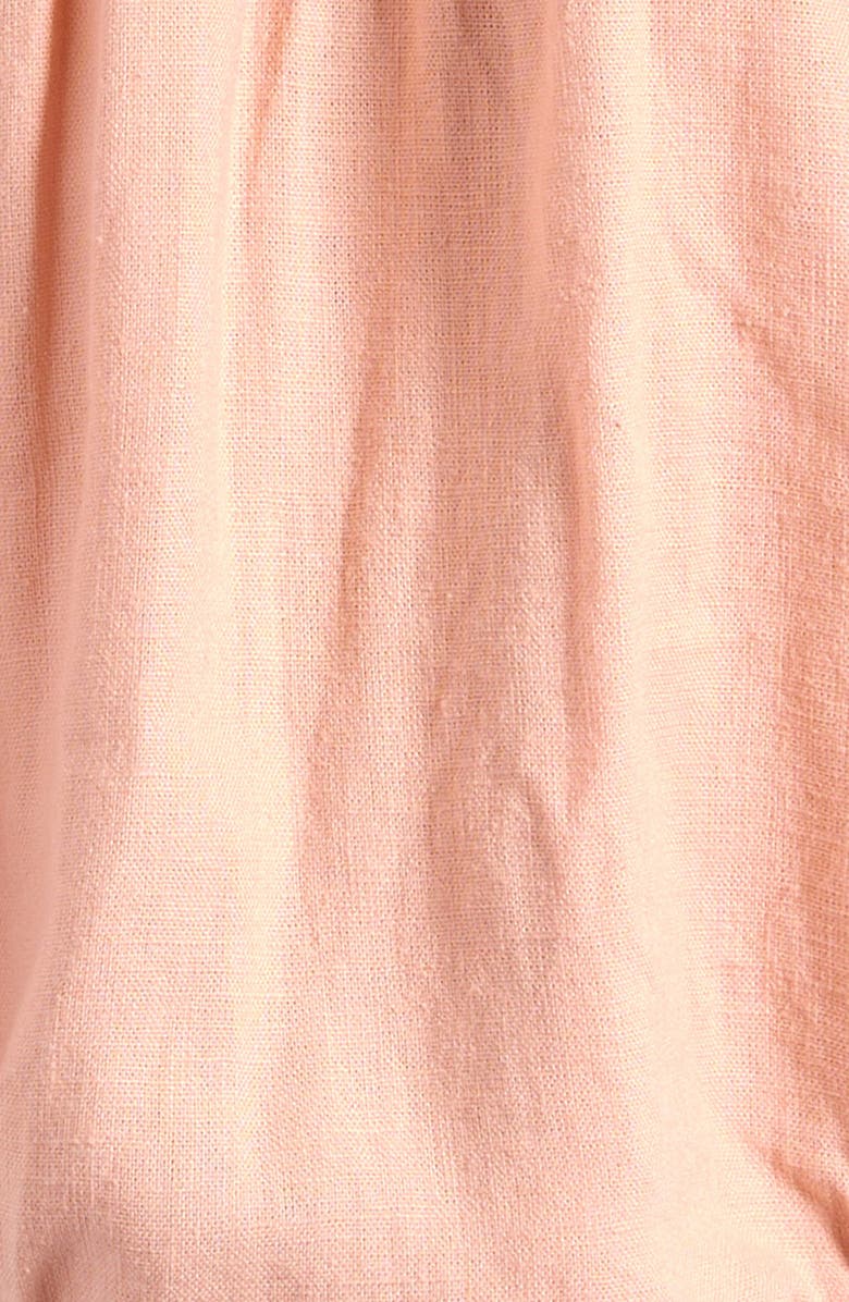 Rylee + Cru Kids' Cove Embroidered Collar Romper, Alternate, color, Blush