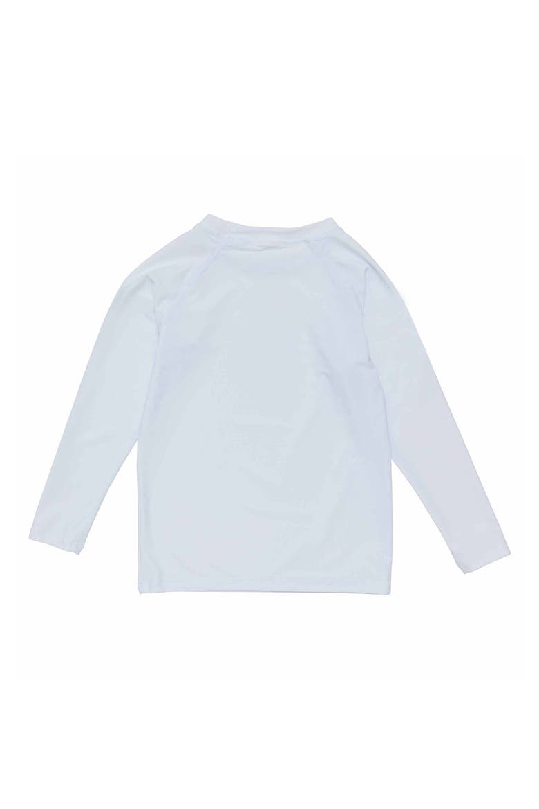 Kids' Long Sleeve Rashguard, Alternate, color, WHITE