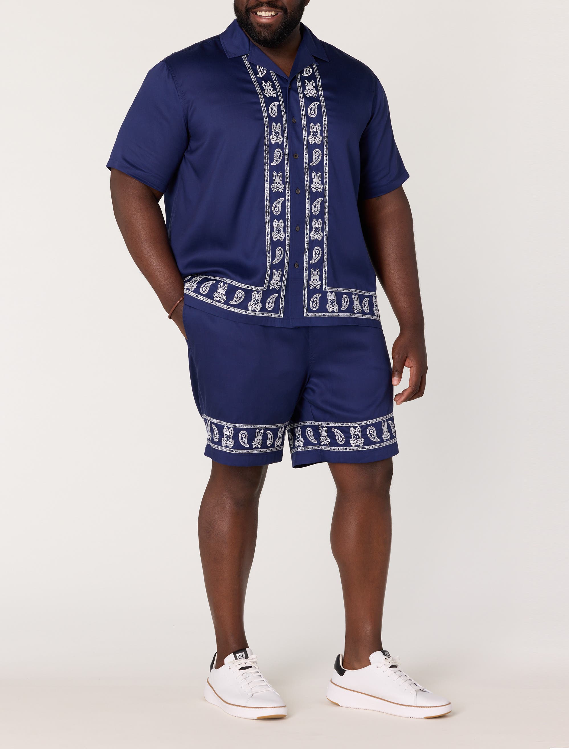 Big & Tall Luke Embroidered Shorts - image 2