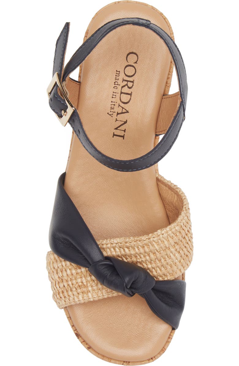 Cordani Jaylin Platform Wedge Sandal, Alternate, color, Navy