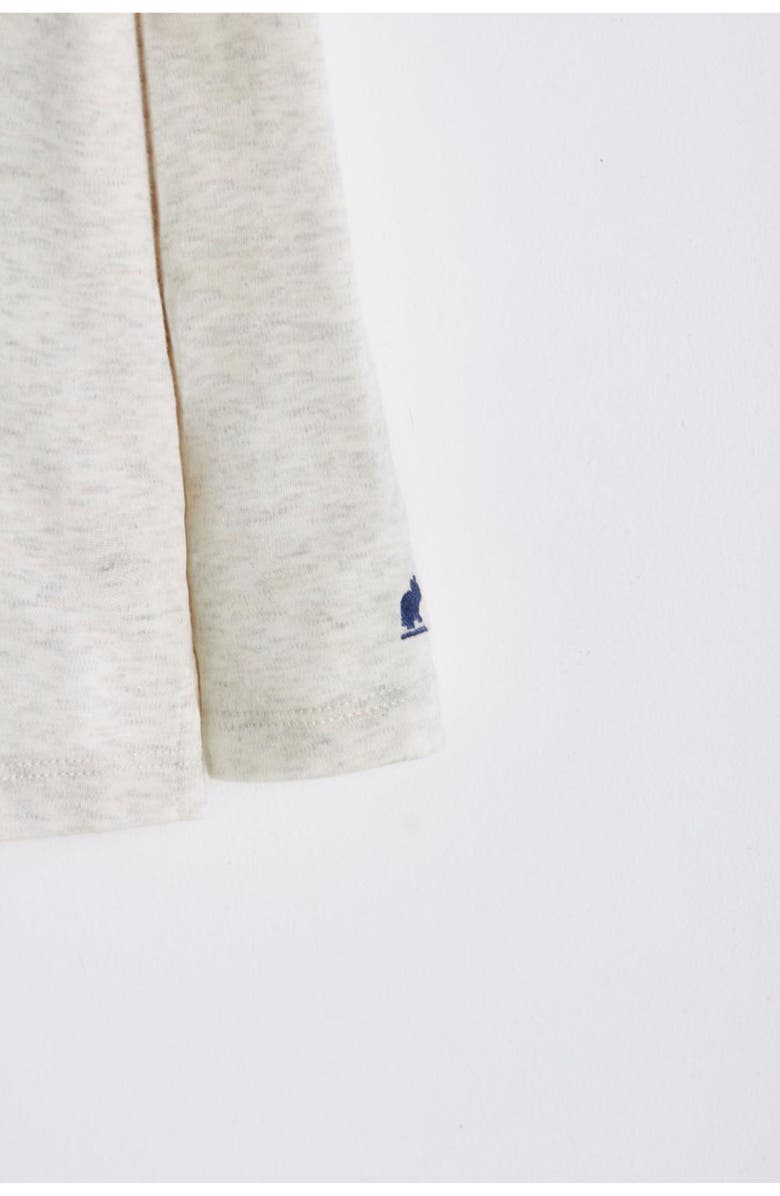 Babycottons Pima Colors Long Sleeve Polo for Big Kid, Alternate, color, Beige/Melange