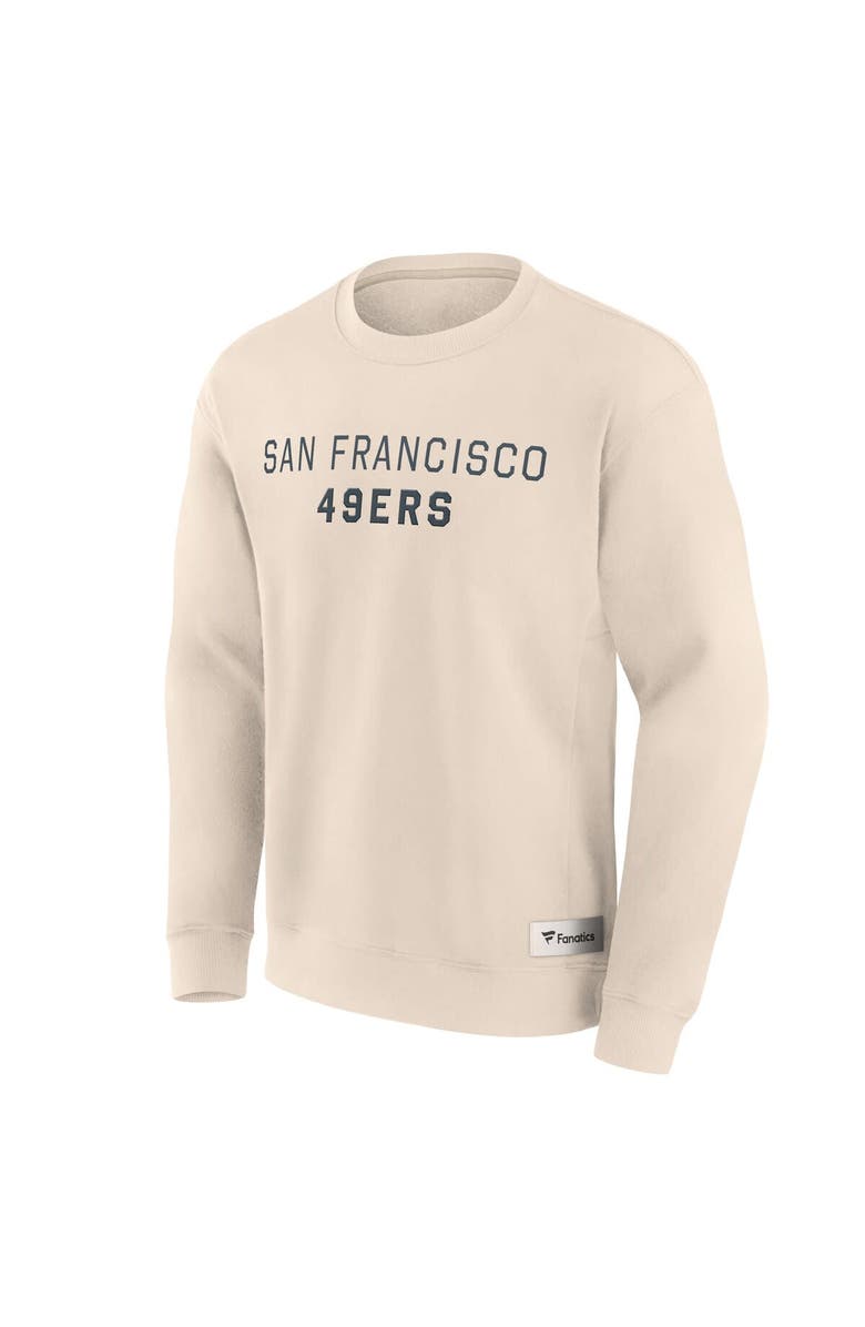 FANATICS Men's Fanatics Cream San Francisco 49ers Elements Future Ground Lettering Pullover Sweatshirt, Alternate, color, Cream