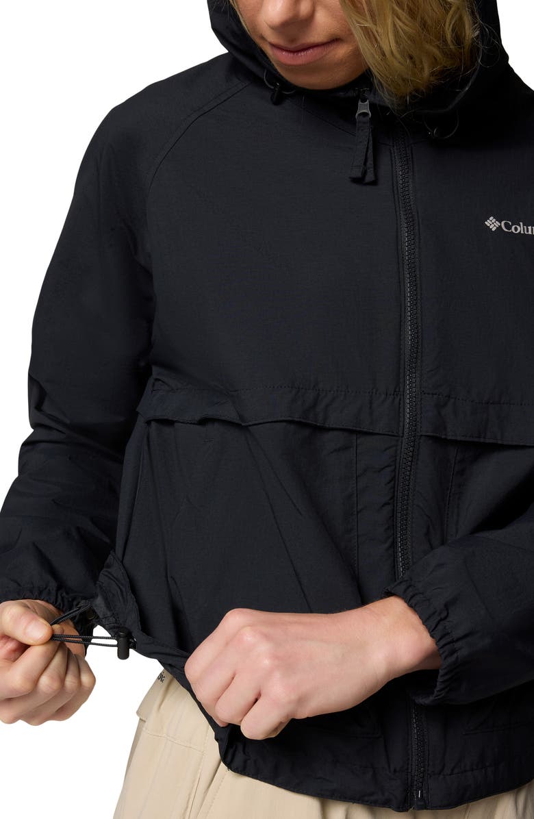 Columbia Spire Valley Water Repellent Windbreaker, Alternate, color, Black