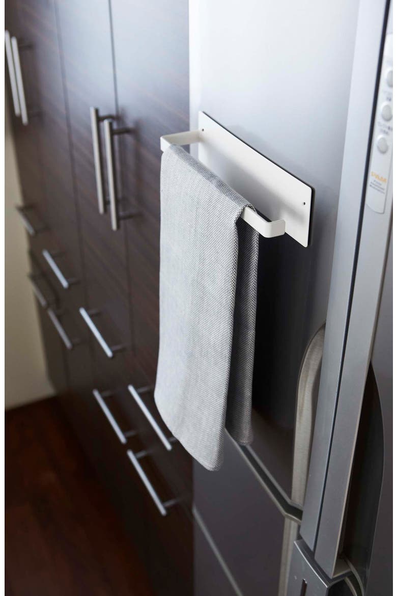 Magnetic Paper Towel Holder, Alternate, color, WHITE
