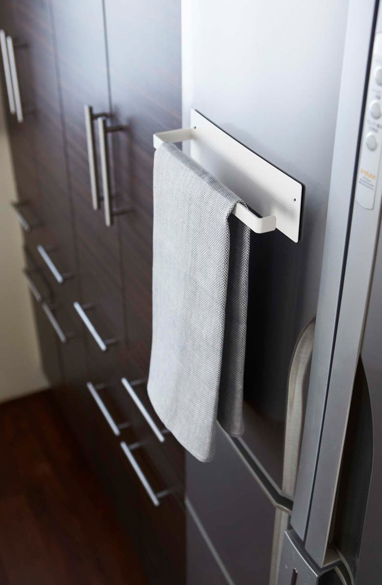 Yamazaki Magnetic Paper Towel Holder, Alternate, color, White