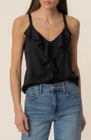 KUT from the Kloth Carmen Ruffle Sleeveless Top