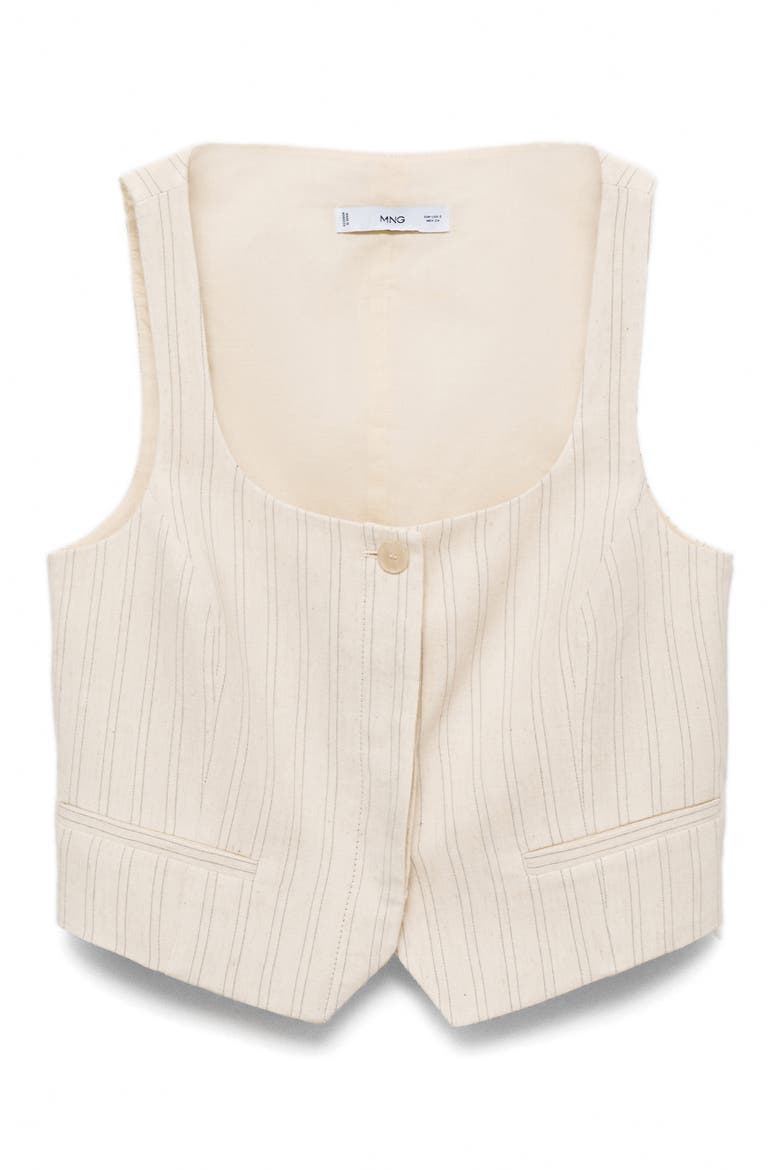 Stripe Vest, Alternate, color, ECRU