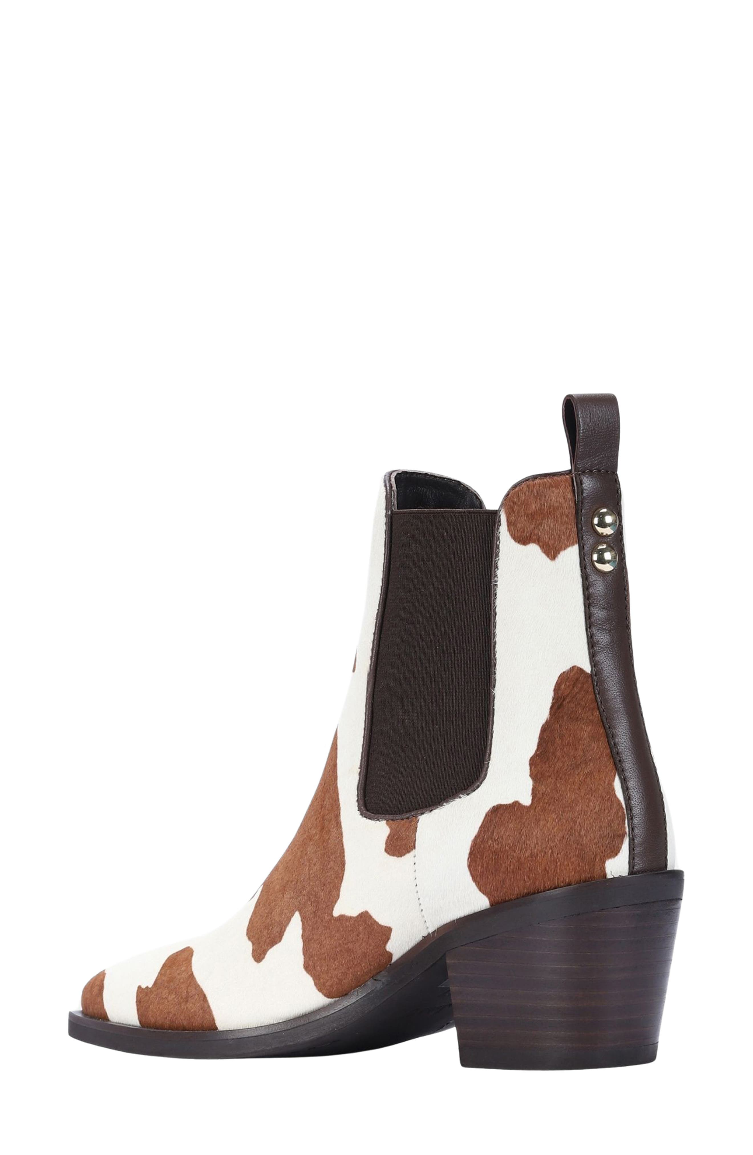 SAINT G Sisi Genuine Calf Hair Chelsea Boot, Alternate, color, Cloud Calf Hair