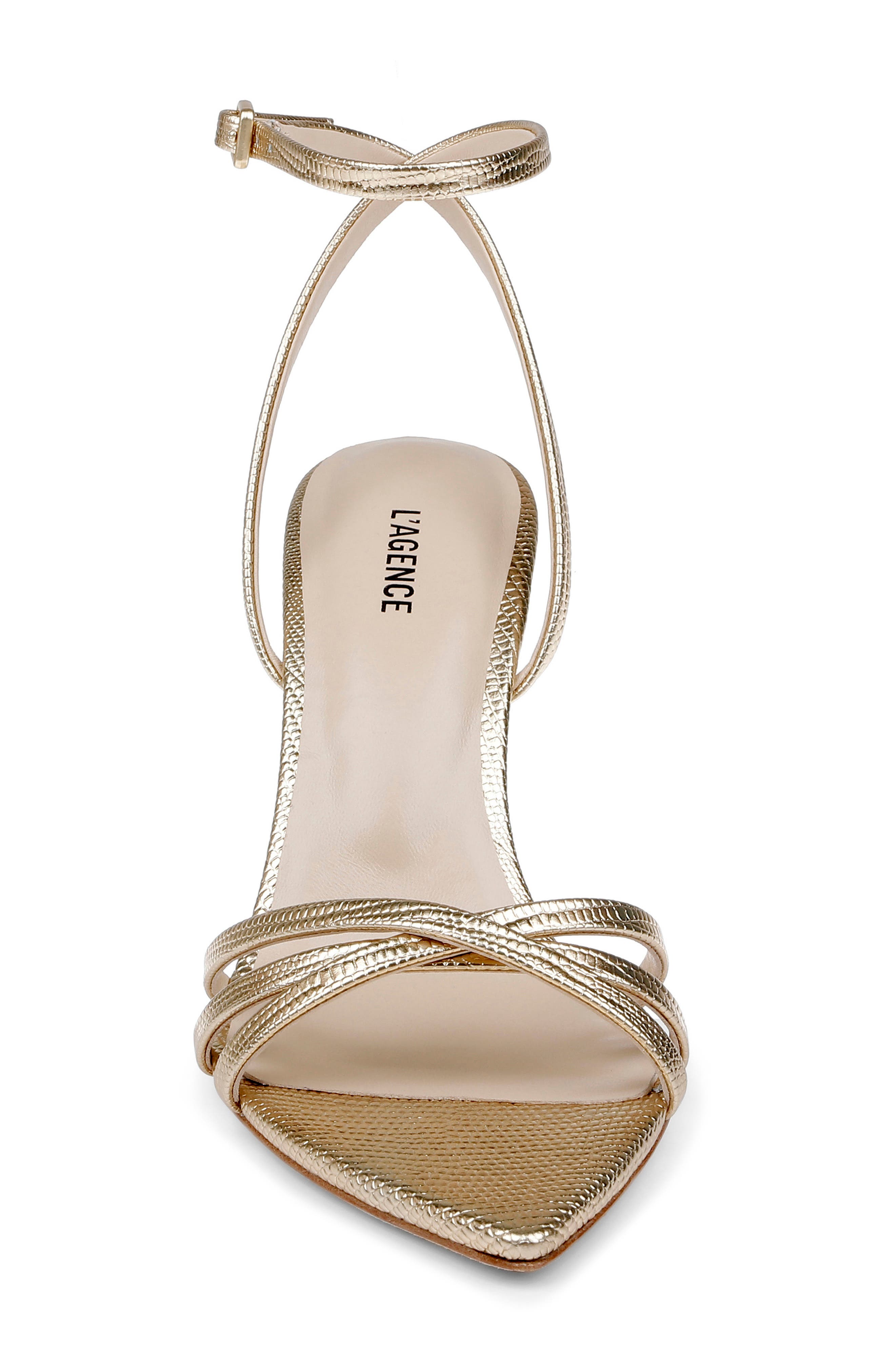 Dua Ankle Strap Sandal, Alternate, color, GOLD LIZARD