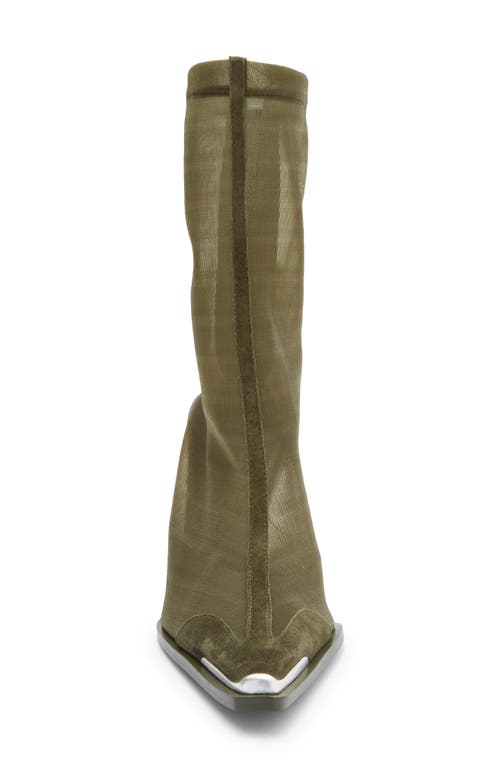 Cult Gaia Daija Mesh Boot In Green