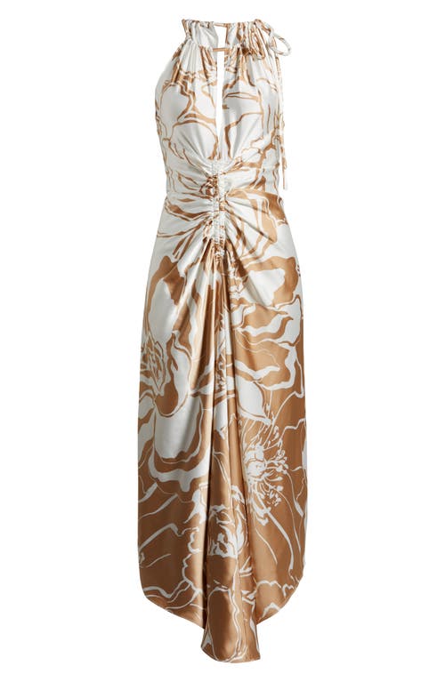 Parker The Imani Cutout Ruched Maxi Dress