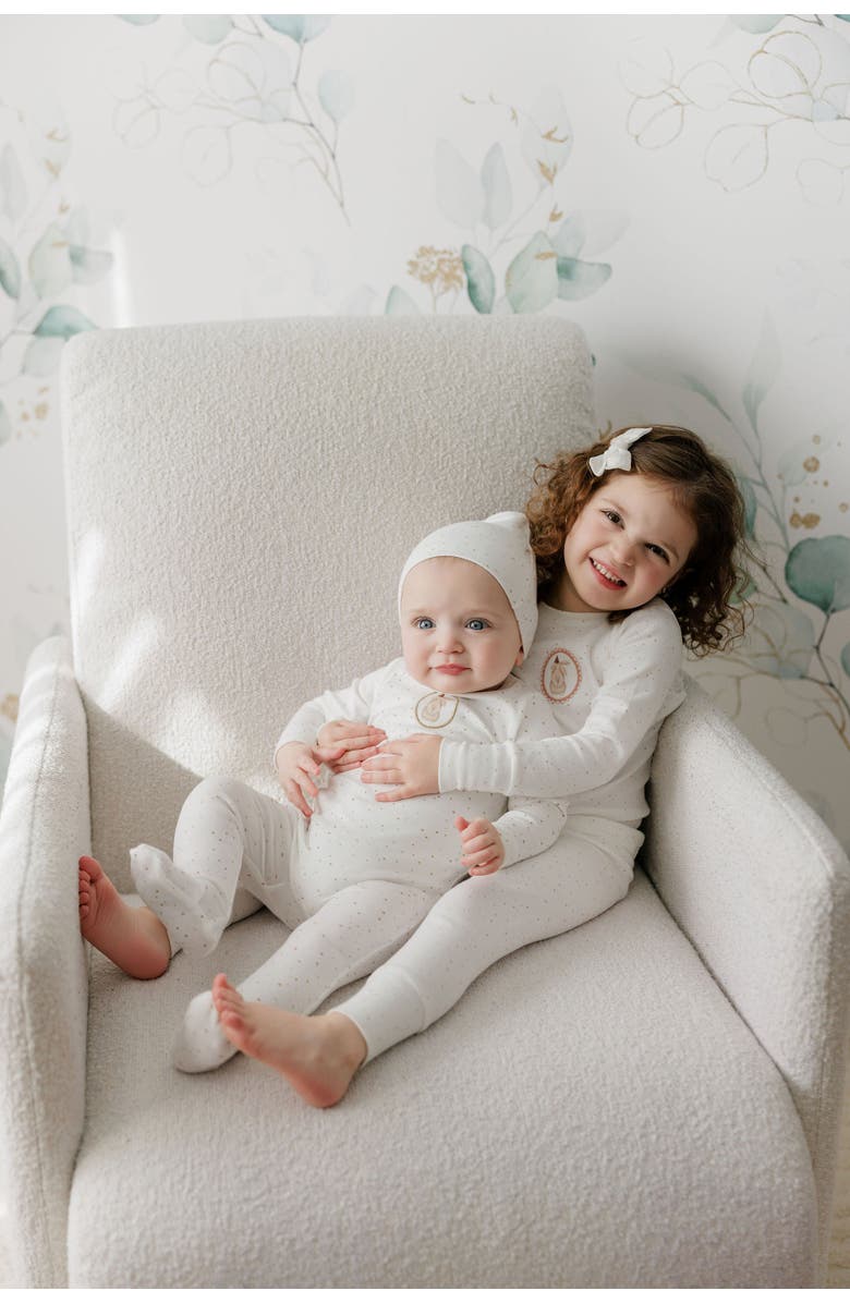 Ely's & Co. Speckled Bunny Collection - Footie, Alternate, color, Ivory/Pink