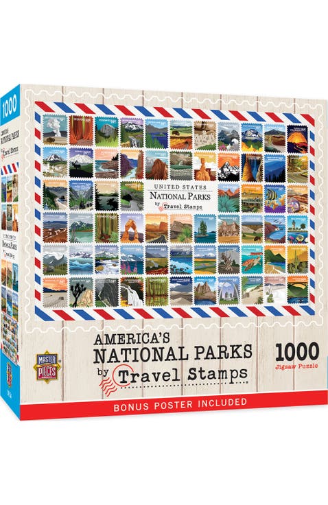 National Parks Stamps 1000pc Puzzle