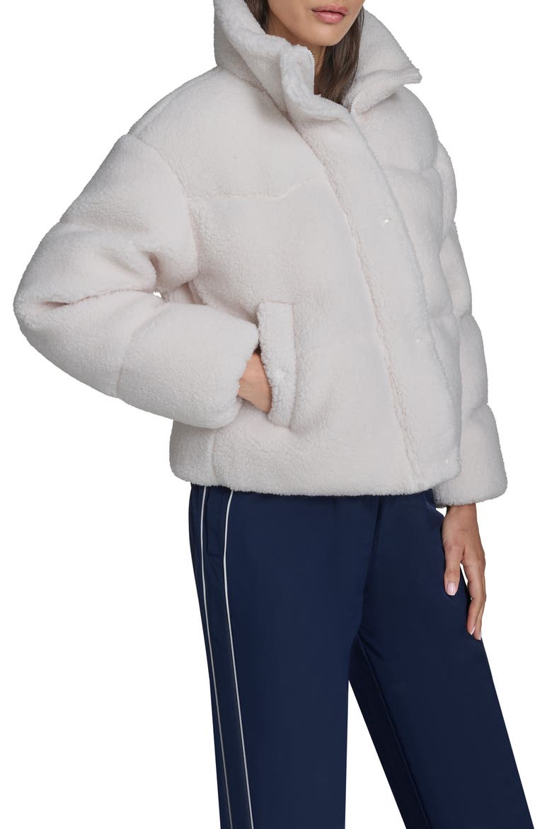 Western Faux Shearling Puffer Jacket, Alternate, color, CREAM