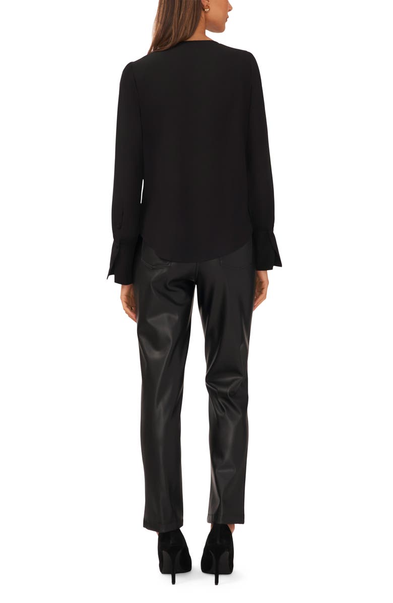 Halogen<sup>®</sup> Wrap Front Long Sleeve Blouse, Alternate, color,